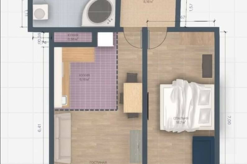 Изображение Изображение квартиры / апартамента "Евродвушка с террасой и видом на море" #8 #6